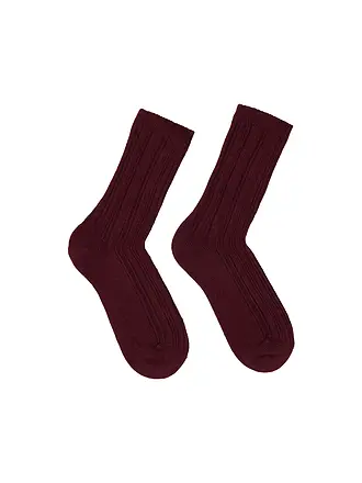 LANIUS | Socken brown | dunkelrot